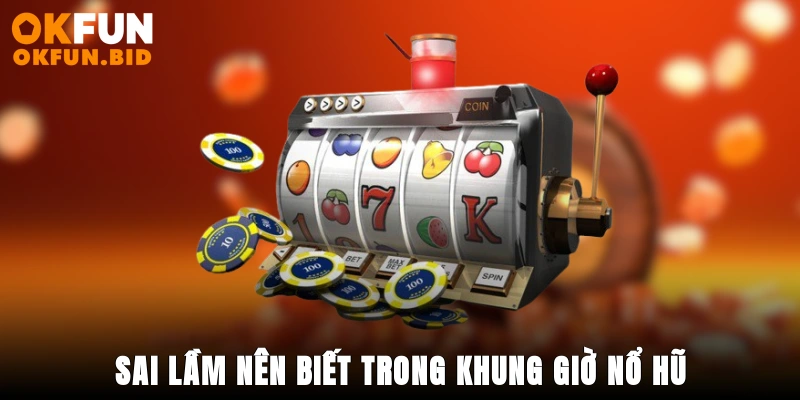 Sai lầm nên biết trong khung giờ nổ hũ